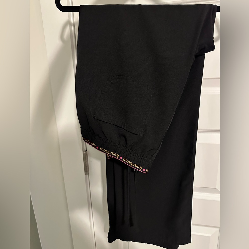 Heartsoul black scrub pants